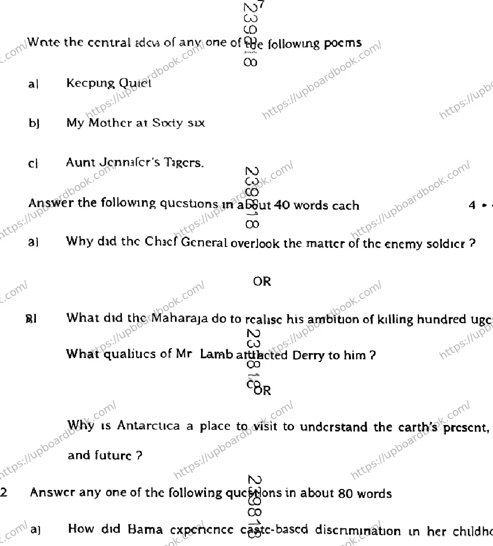 UP Board Class 12th ENGLISH-316-BY Previous Year Question Paper Image 7