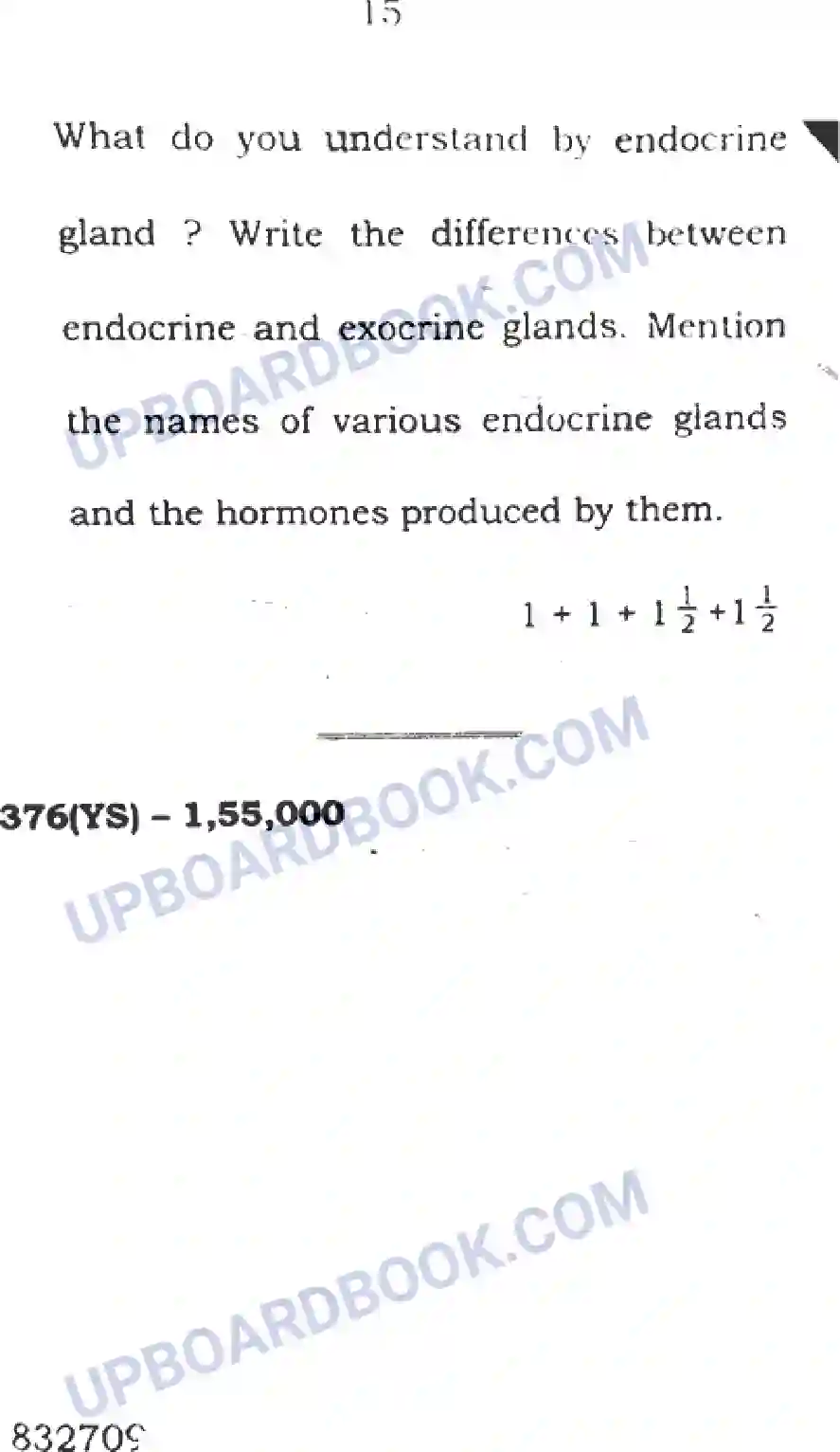 UP Board Class 12th Biology 2016 (376 YS) Previous Year Question Paper Image 8