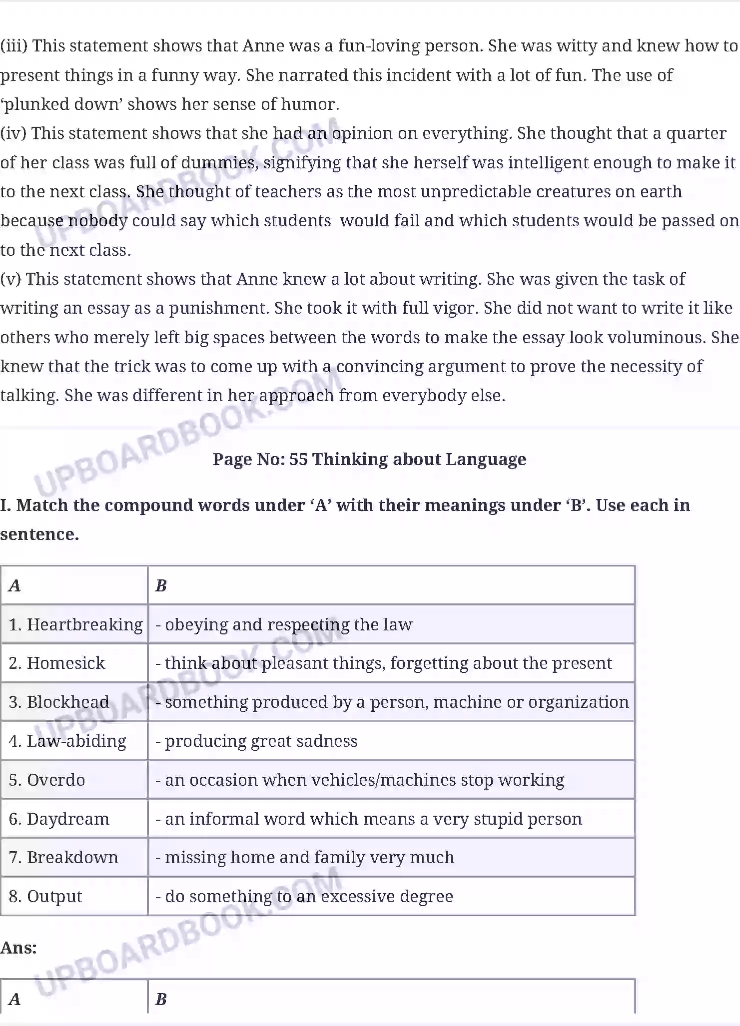 UP Board Solution class 10 English 4. From the Diary of Anne Frank Image 7