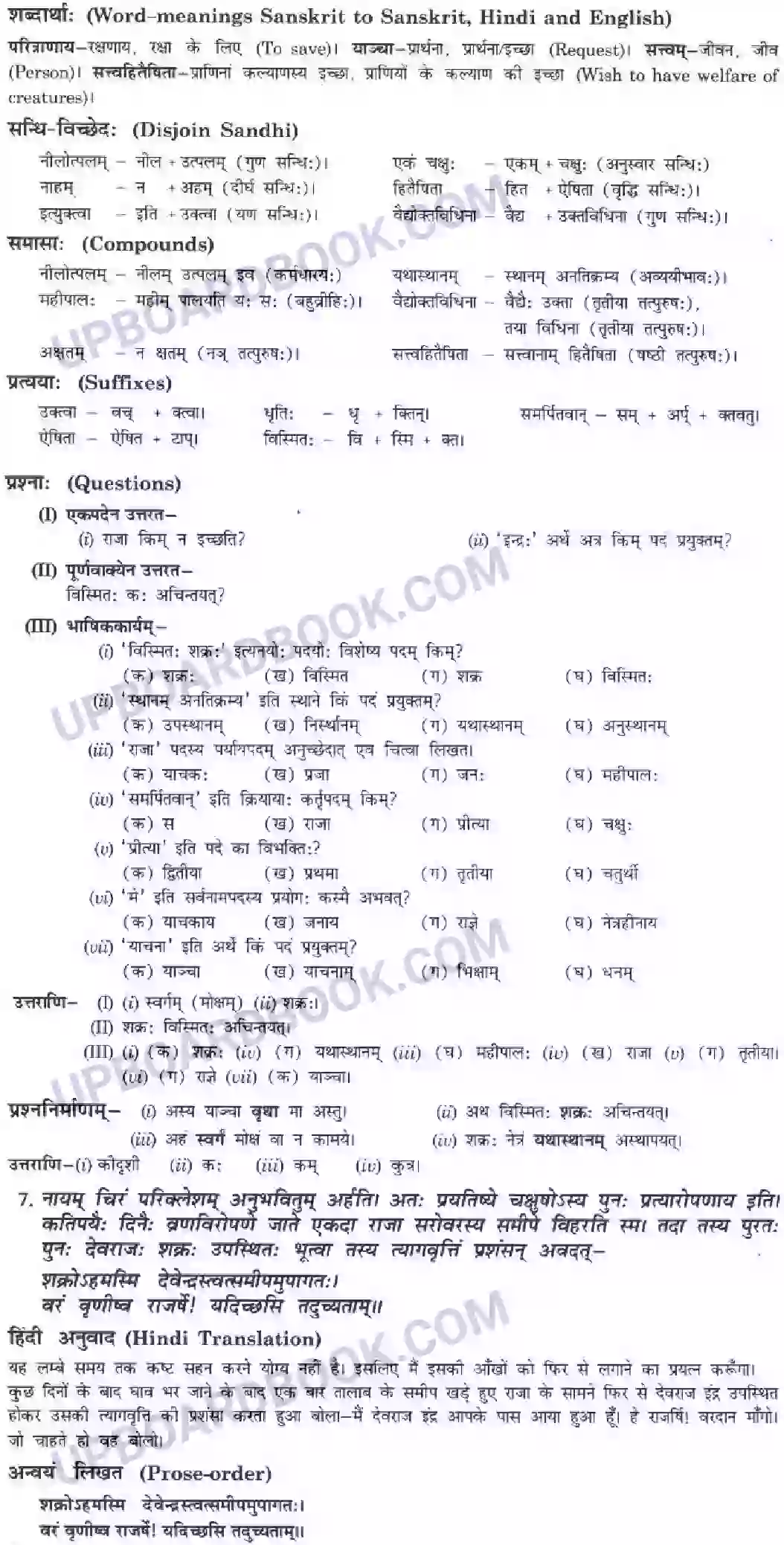 UP Board Solution Class 10 Hindi 4. नास्ति त्यागसमम् सुखम् Image 7