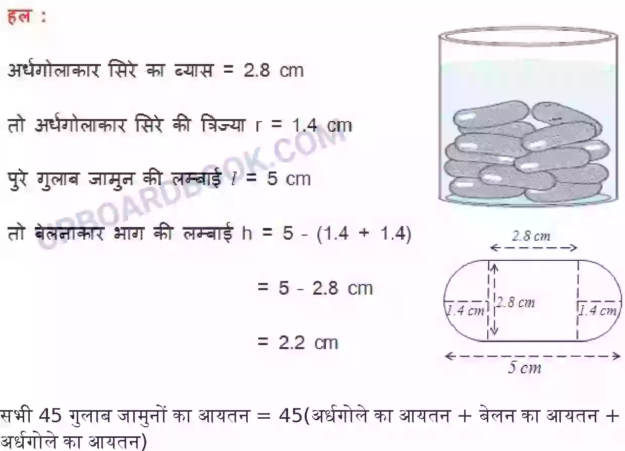 UP Board Solution Class 10 Maths 13. पृष्ठीय क्षेत्रफल और आयतन Image 15