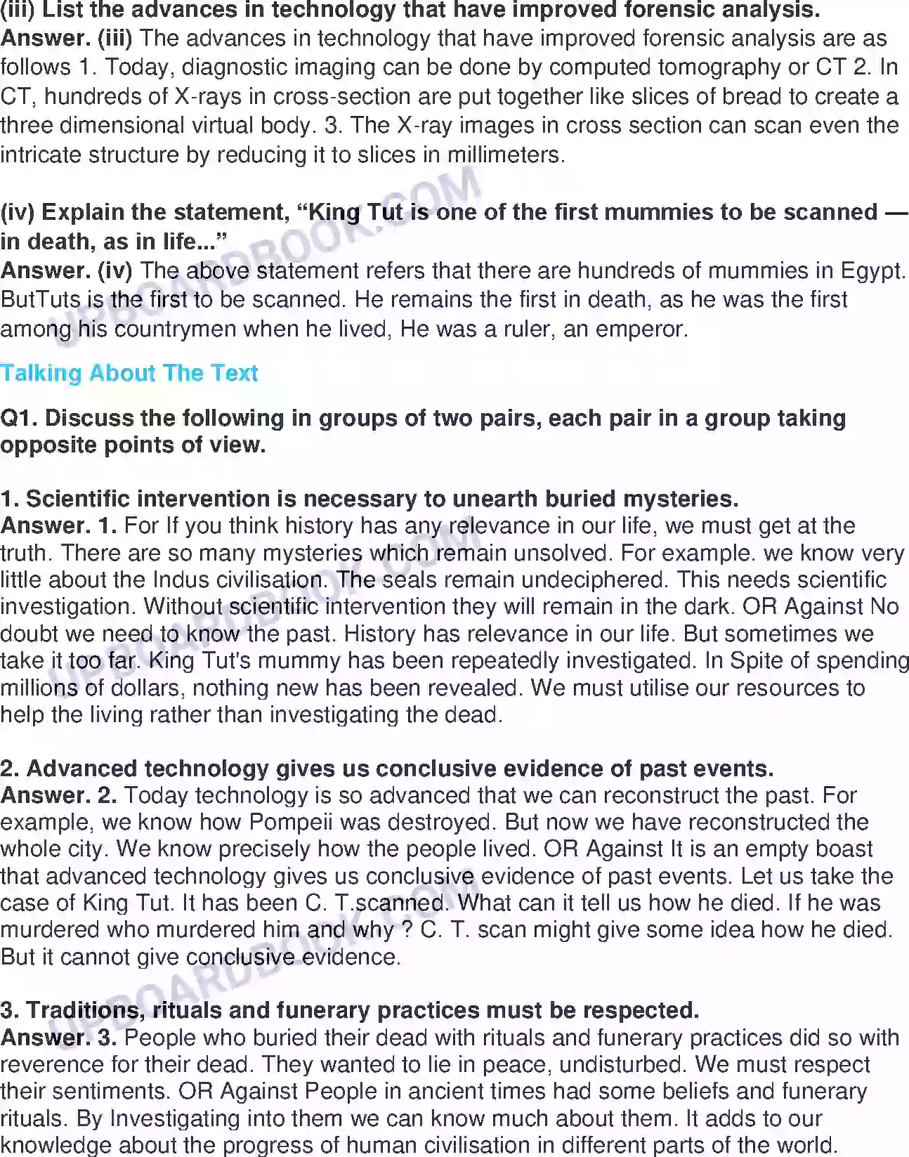 UP Board Solution class 11 English 3. Discovering Tut The Saga Continues Image 2