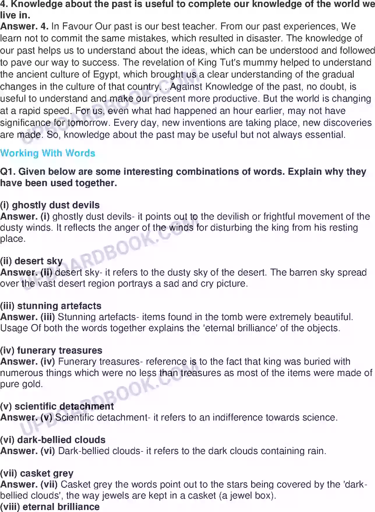 UP Board Solution class 11 English 3. Discovering Tut The Saga Continues Image 3