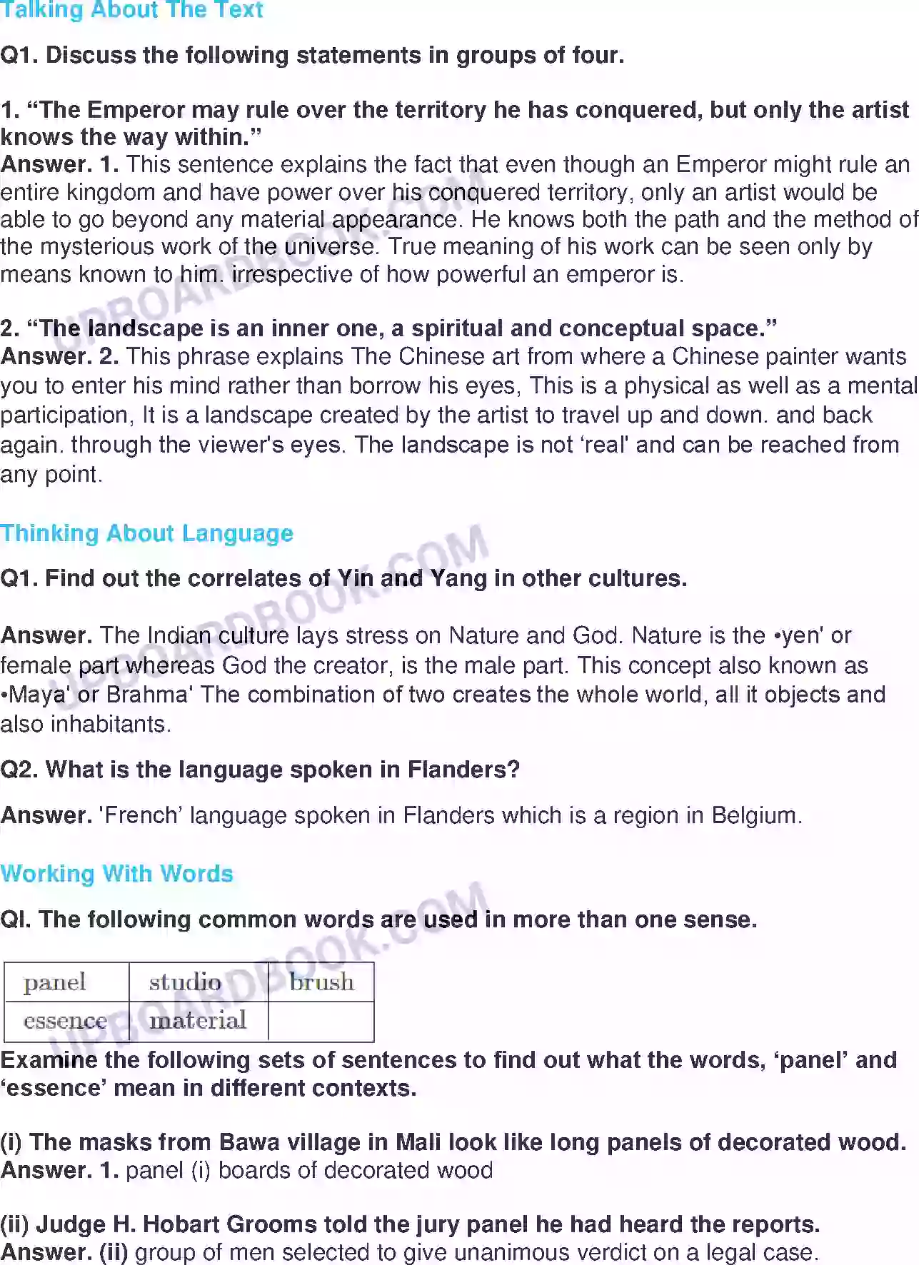 UP Board Solution class 11 English 4. Landscape of the Soul Image 2