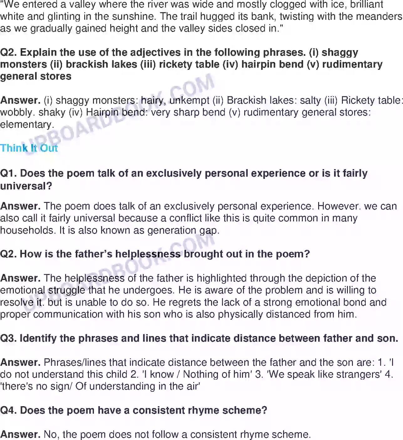 UP Board Solution class 11 English 8. Silk Road Image 4