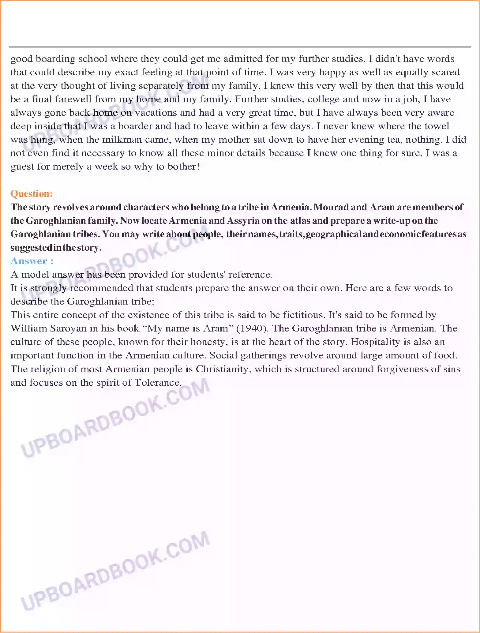 UP Board Solution class 11 English 1. The Summer of the Beautiful White Horse Image 2