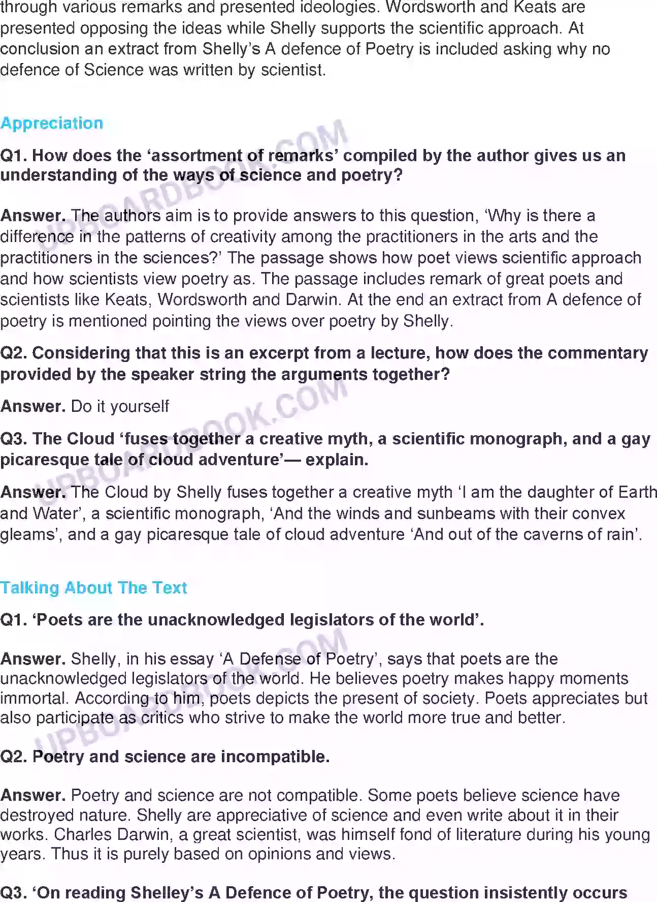 UP Board Solution class 11 English 23. Patterns Of Creativity - (Essays) Image 2