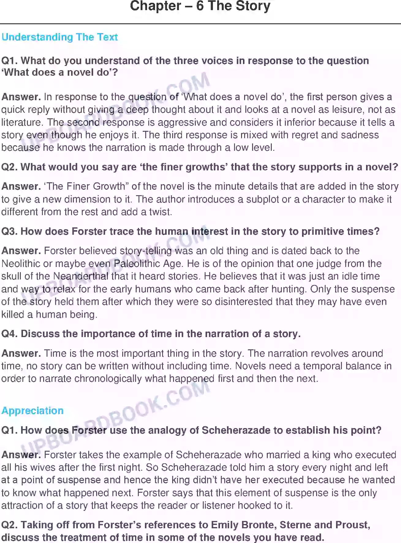 UP Board Solution class 11 English 26. The Story - (Essays) Image 1