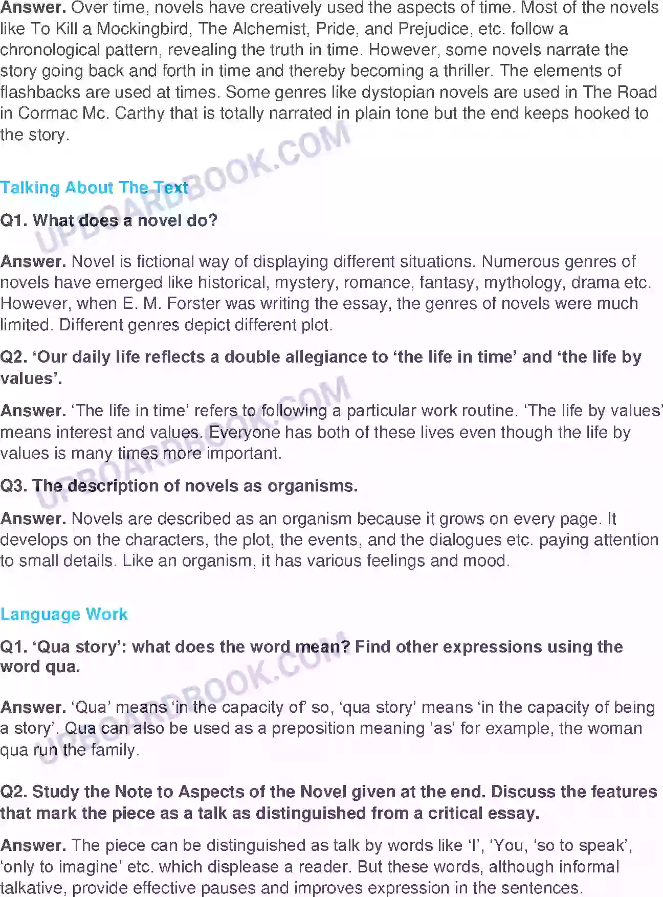 UP Board Solution class 11 English 26. The Story - (Essays) Image 2