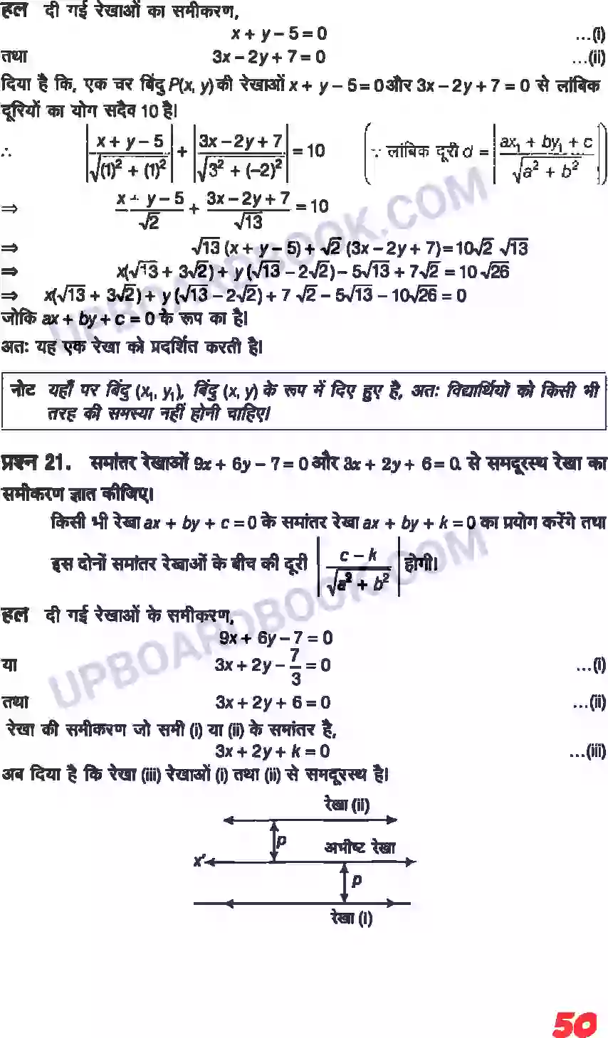 UP Board Solution class 11 Maths 10. सरल रेखाएँ Image 48