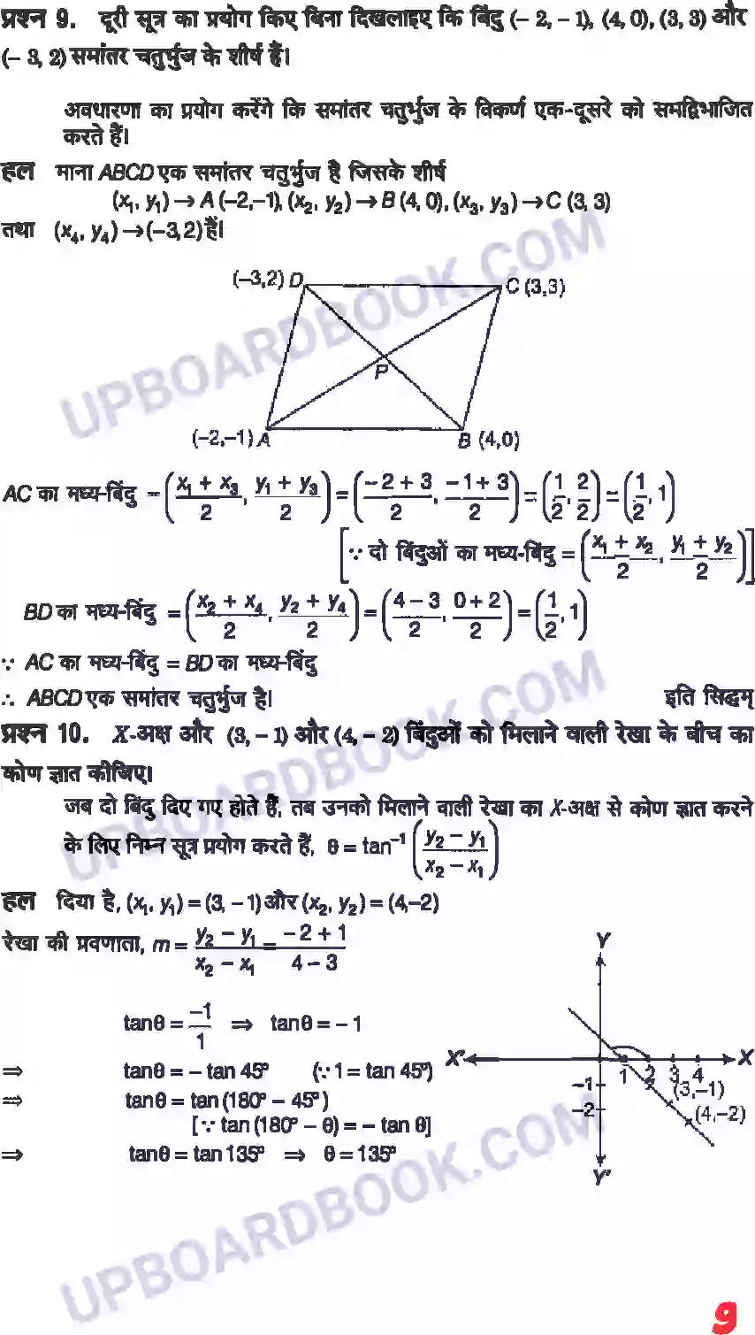 UP Board Solution class 11 Maths 10. सरल रेखाएँ Image 7