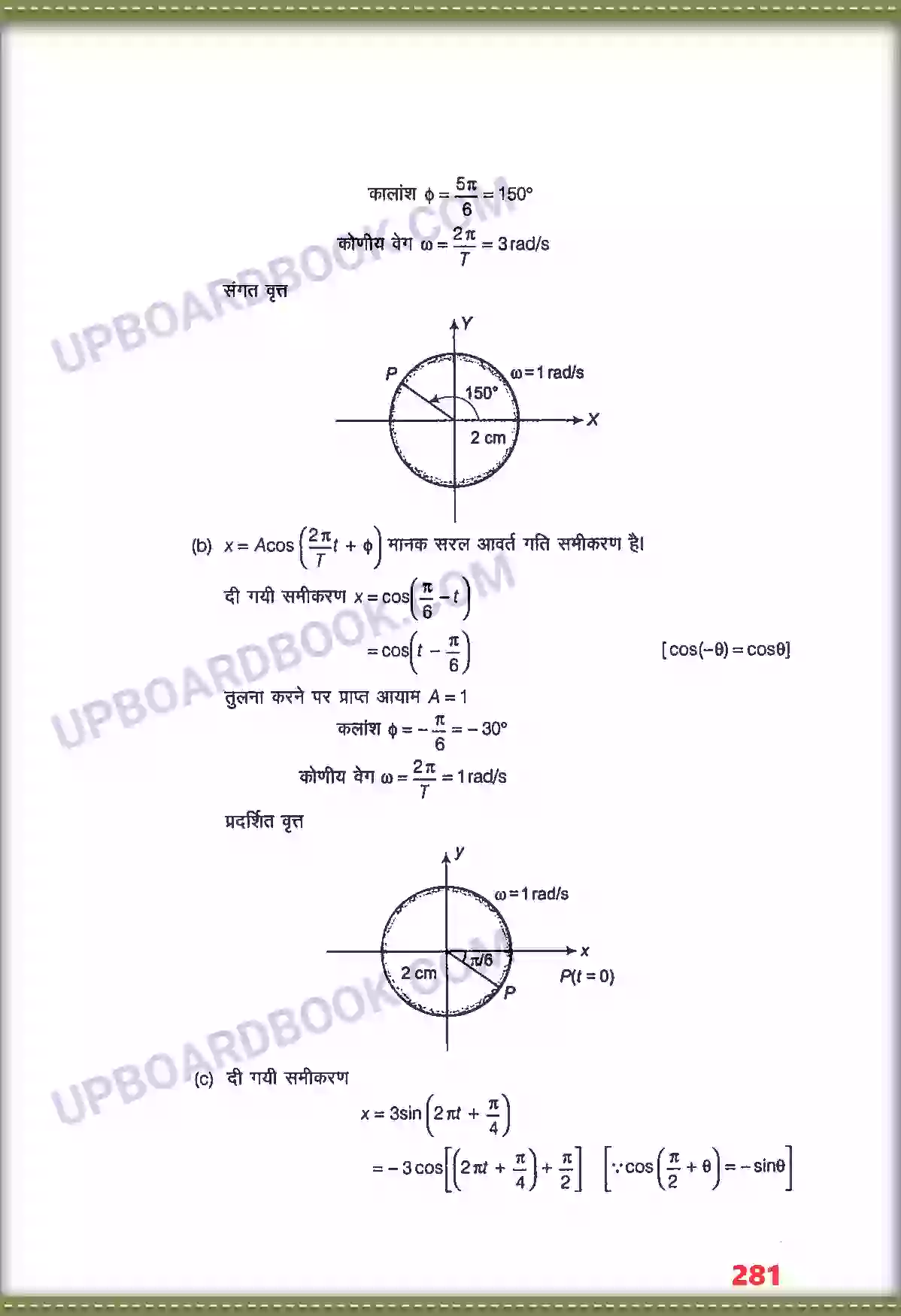 UP Board Solution class 11 Physics 14. दोलन Image 12