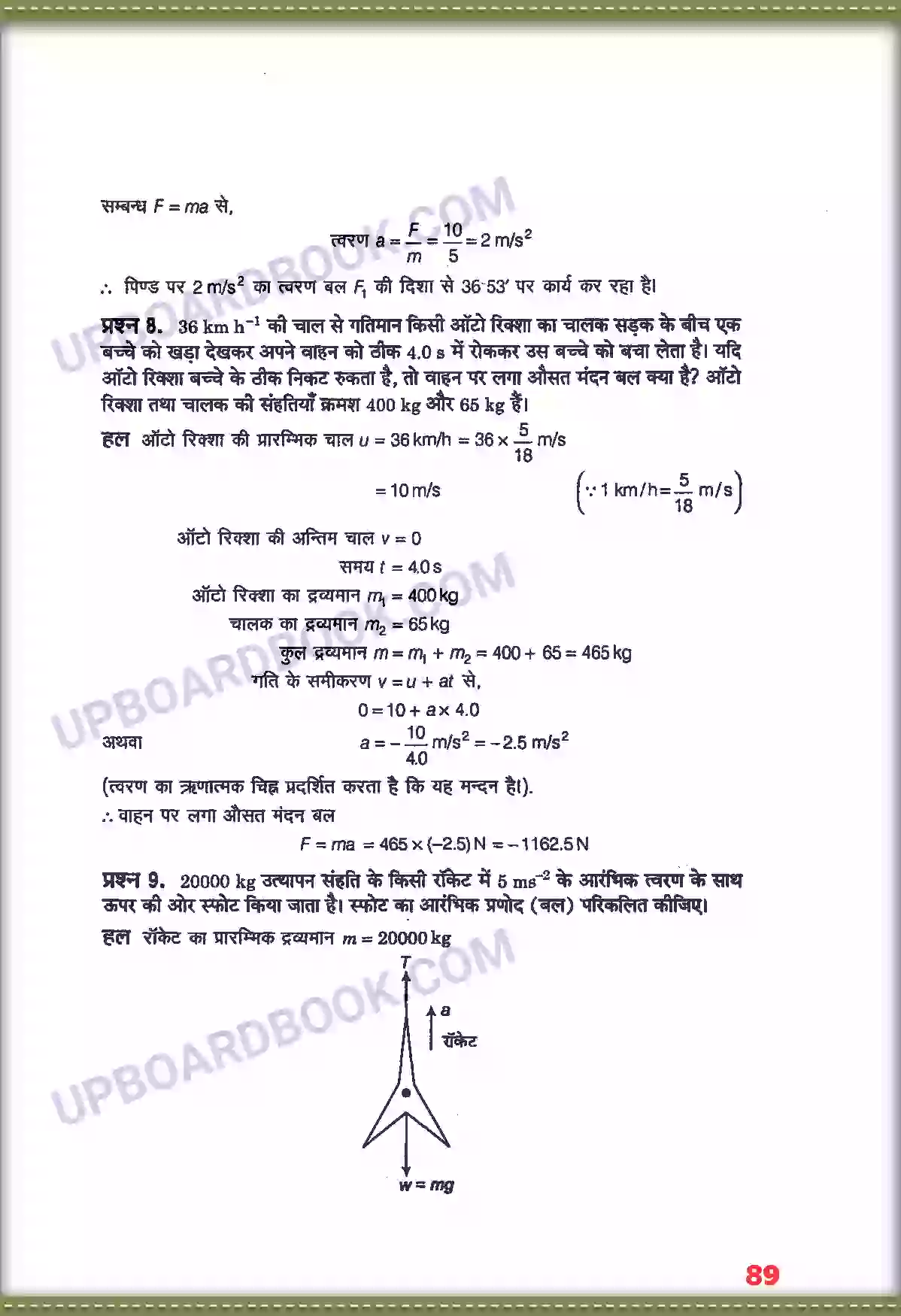 UP Board Solution class 11 Physics 5. गति के नियम Image 5