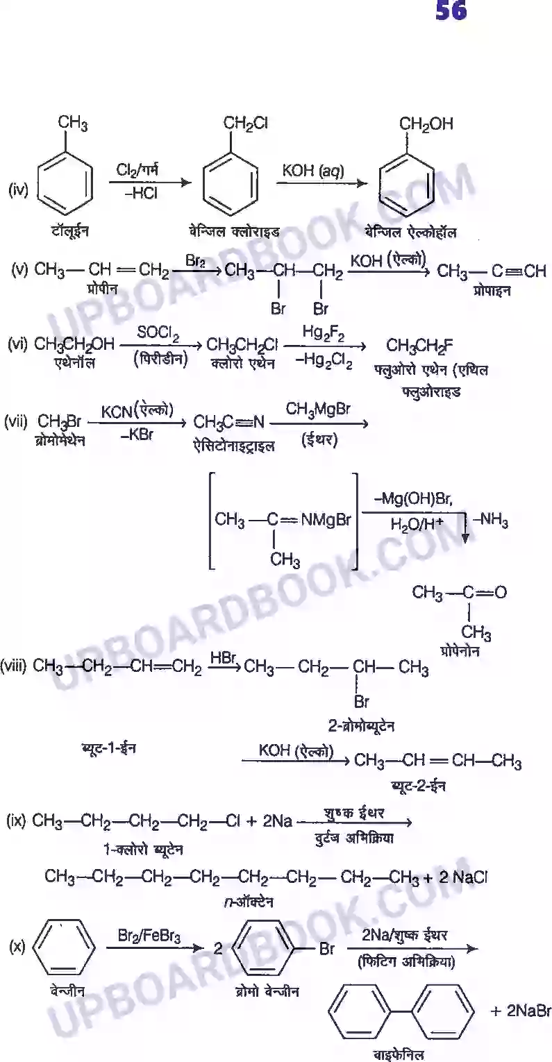 UP Board Solution class 12 Chemistry 10. हैलोएल्केन्स तथा हैलोएरीन्स Image 20