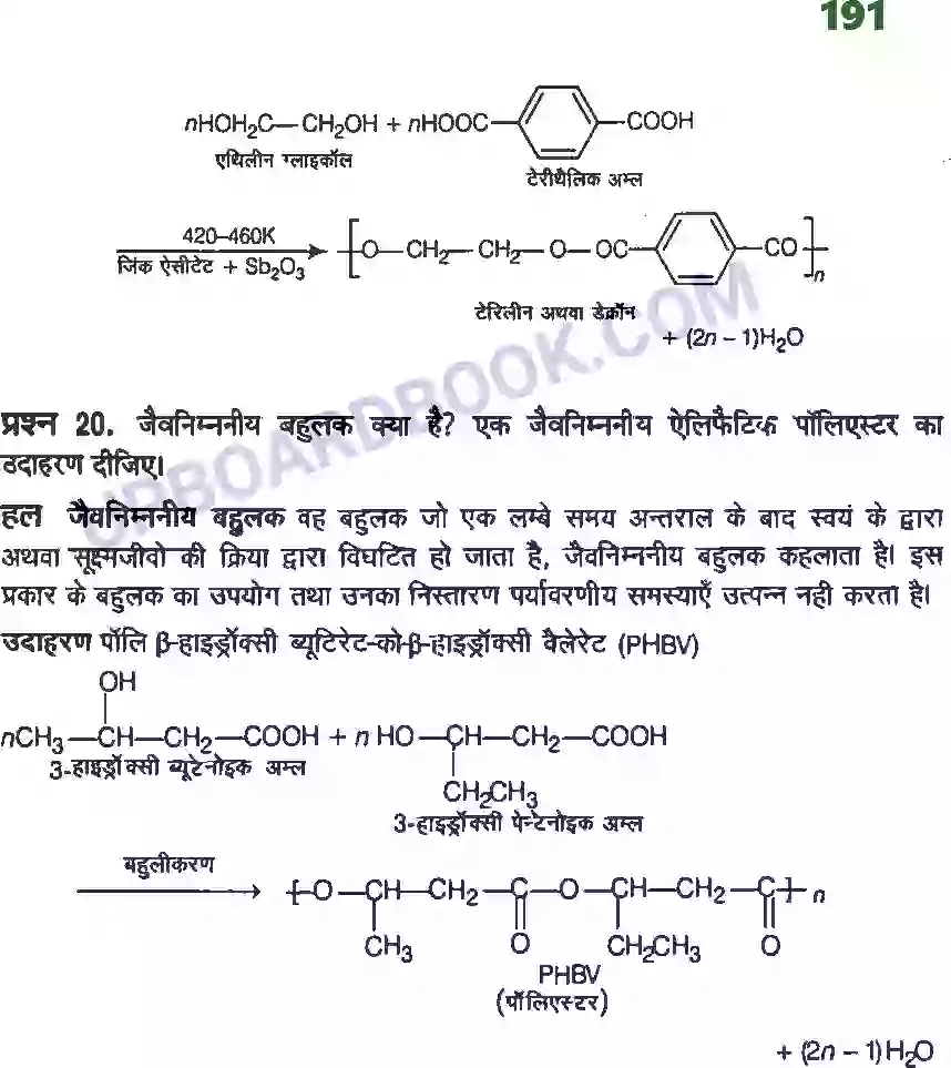 UP Board Solution class 12 Chemistry 15. बहुलक Image 10