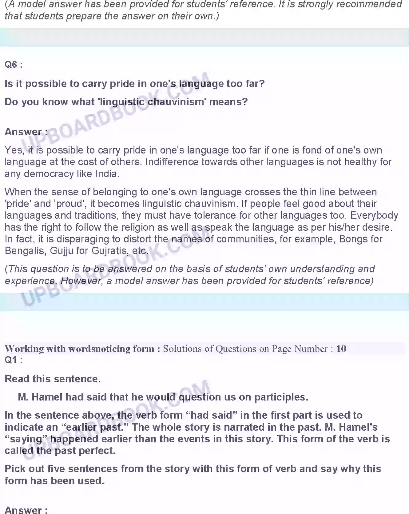 UP Board Solution class 12 English 1. The Last Lesson Image 6