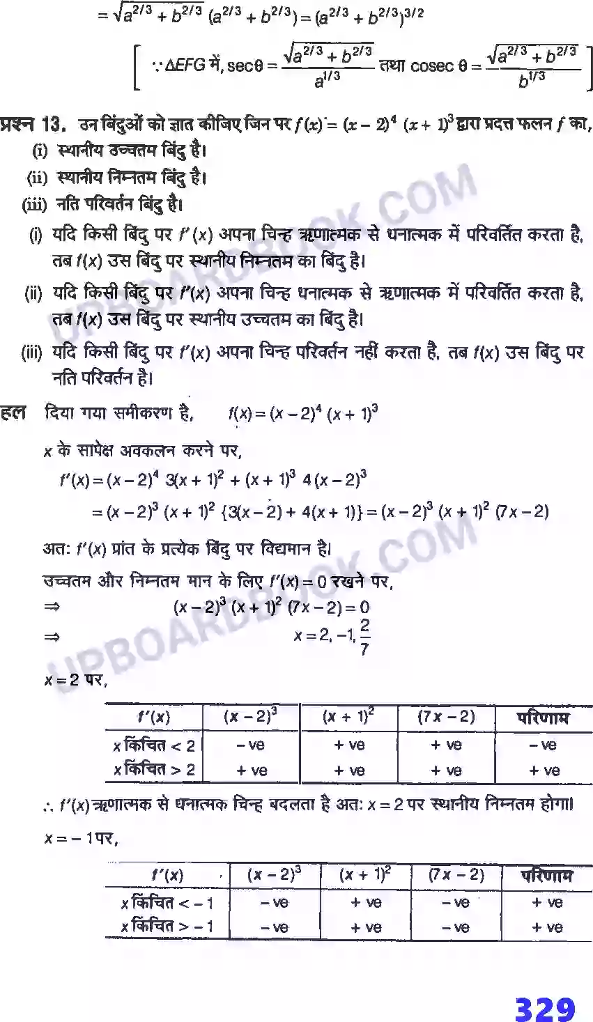 UP Board Solution Class 12 Maths 6. अवकलज के अनुप्रयोग Image 86