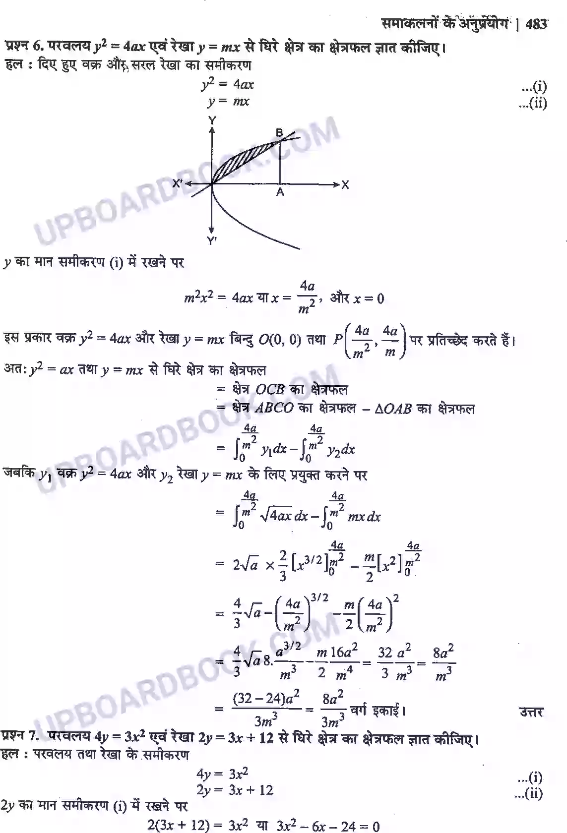 UP Board Solution Class 12 Maths 8. समाकलनों के अनुप्रयोग Image 21