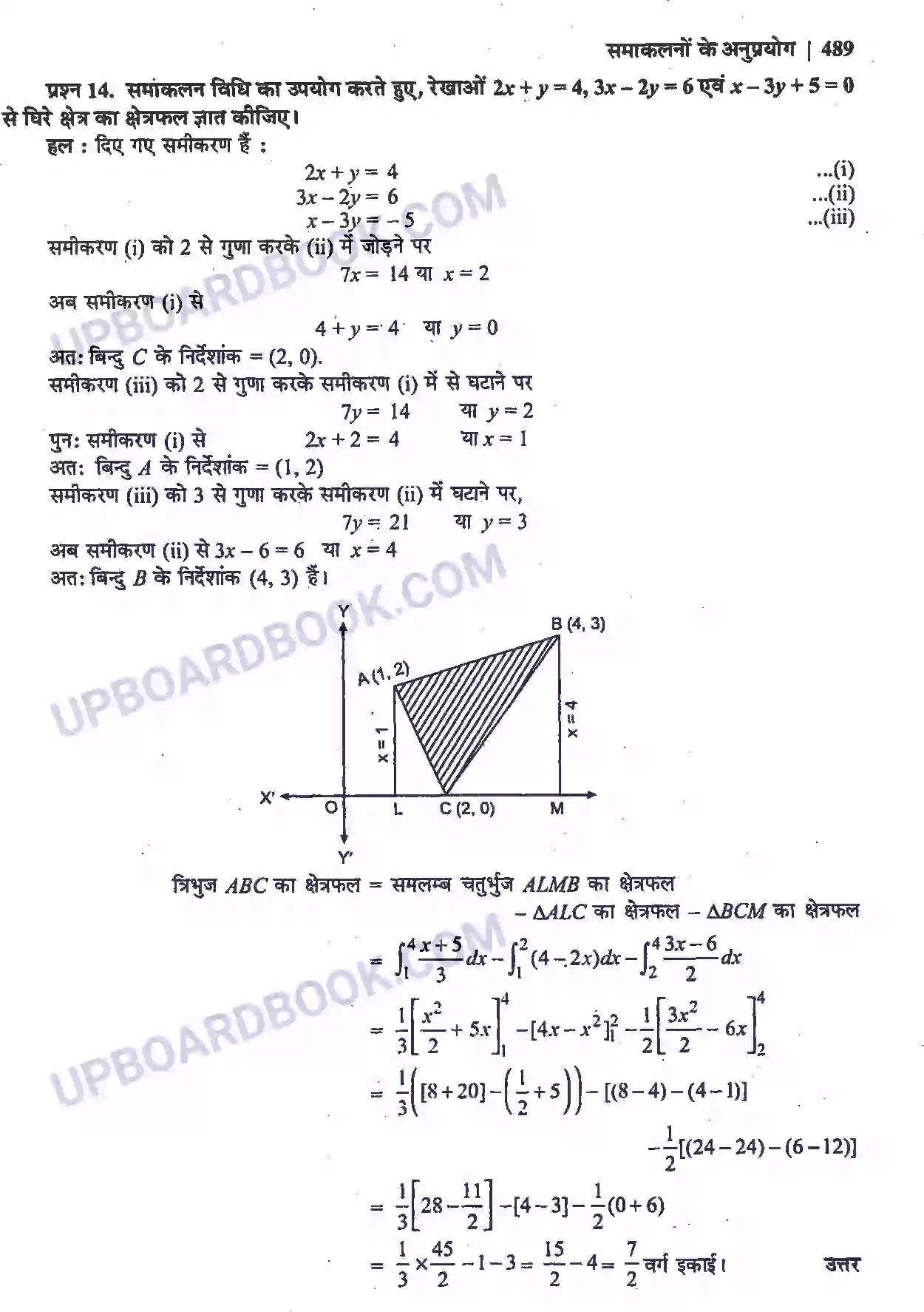 UP Board Solution Class 12 Maths 8. समाकलनों के अनुप्रयोग Image 27