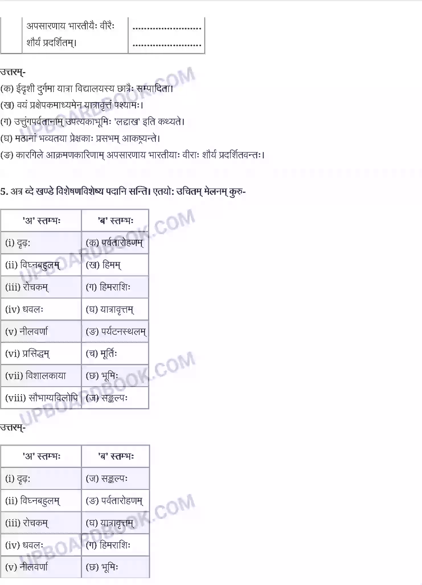 UP Board Solution Class 12 Sanskrit 5. अहो! राजते कीदृशीयं हिमानी Image 3