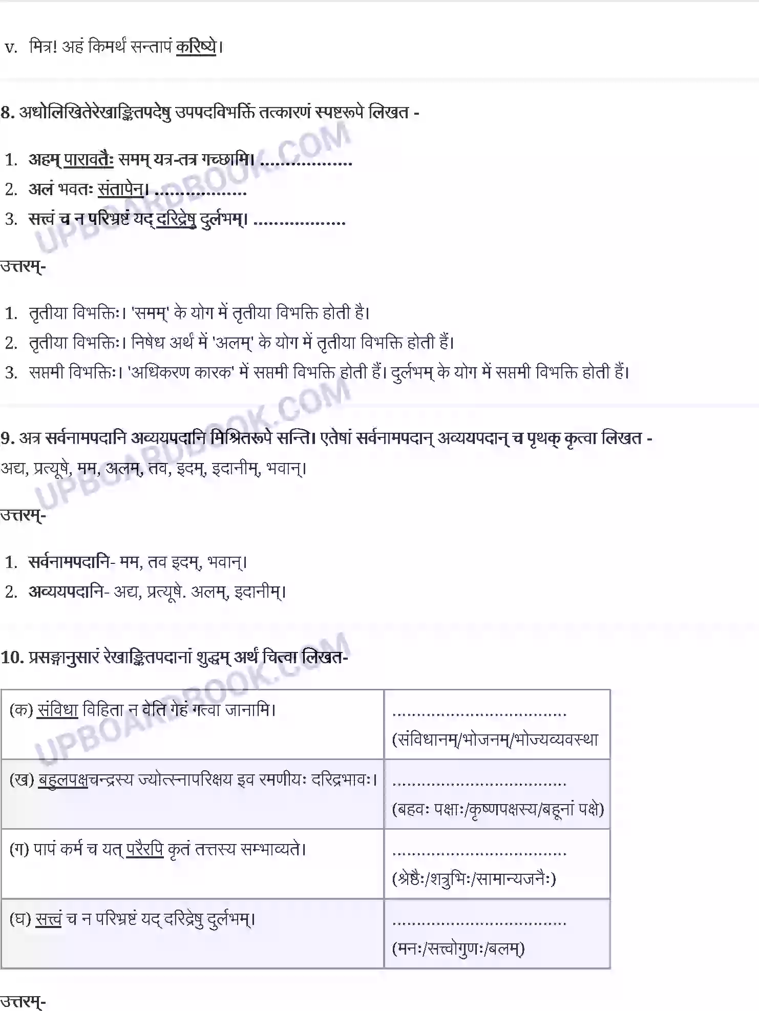 UP Board Solution Class 12 Sanskrit 7. दारिद्र्ये दुर्लभं सत्त्वम् Image 5