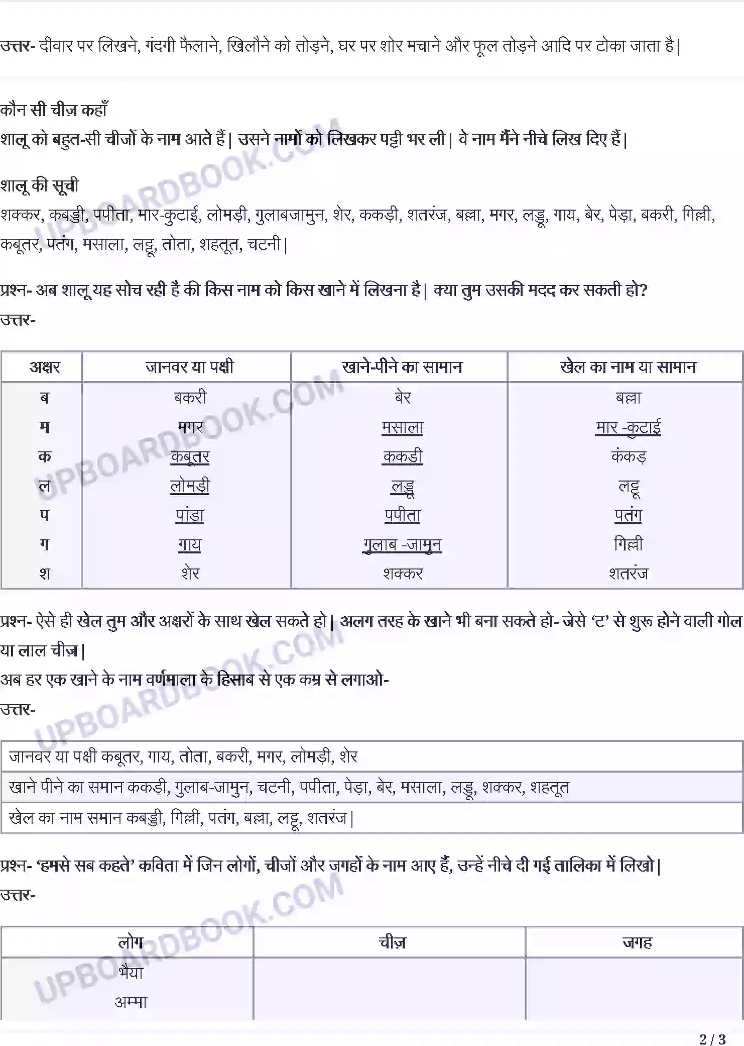 UP Board Solution Class 3 Hindi 6. हमसे सब कहते है Image 2