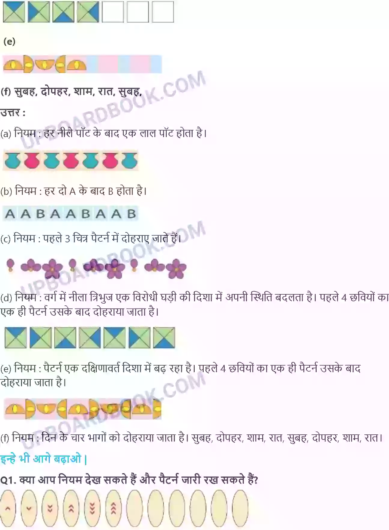 UP Board Solution class 3 Maths 10. पैटर्न की पहचान Image 2