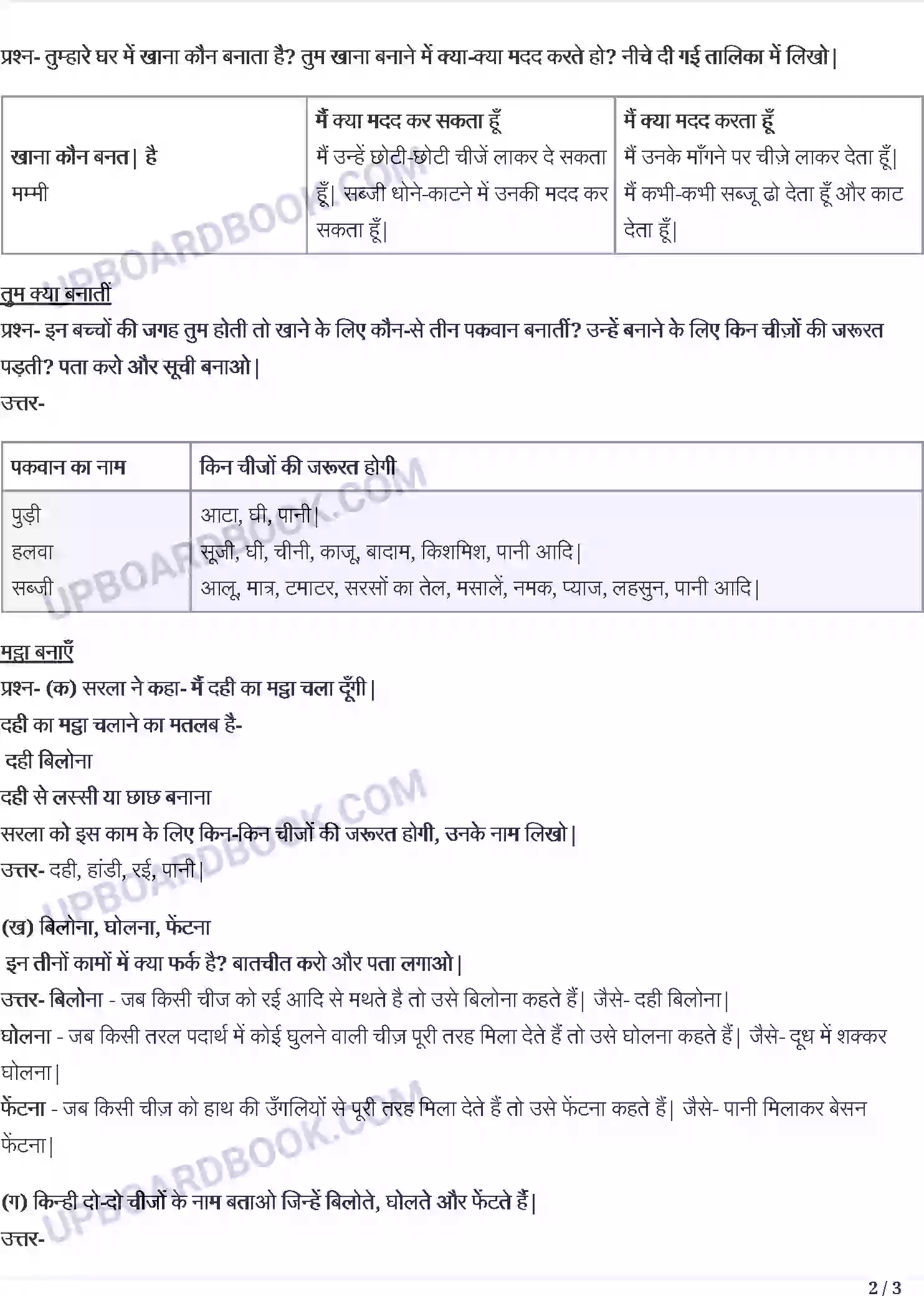 UP Board Solution Class 4 Hindi 10. थप्प रोटी थप्प दाल Image 2