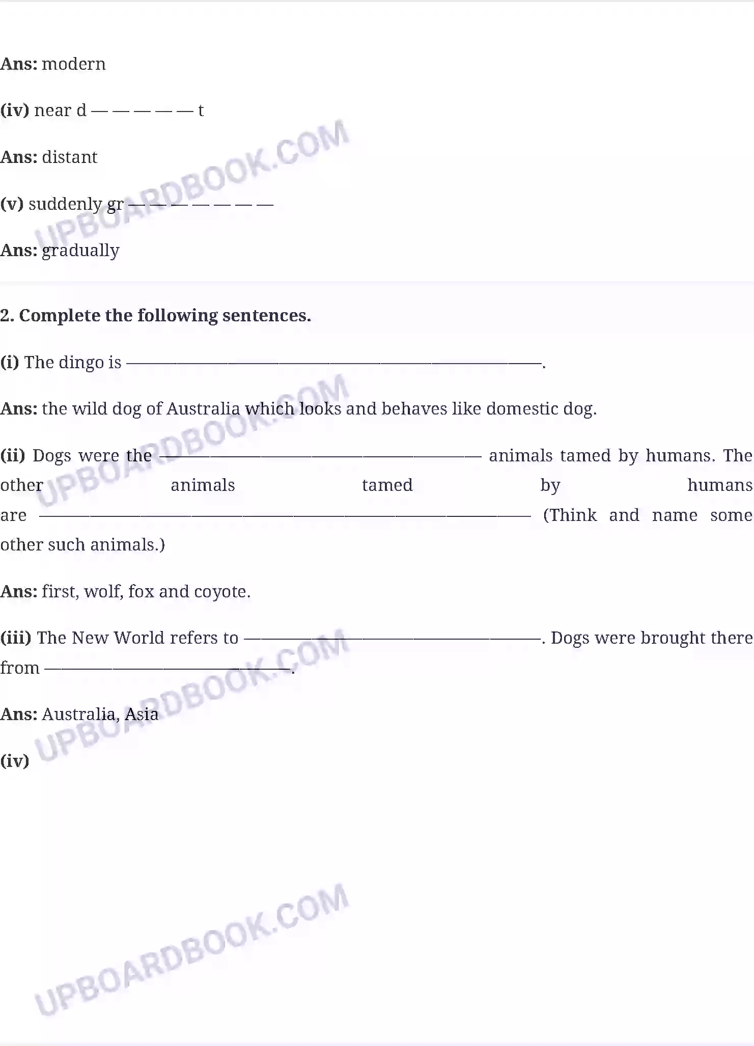 UP Board Solution Class 6 English 2. How the Dog Found Himself a Master Image 6