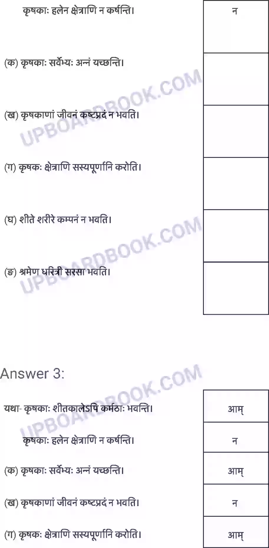 UP Board Solution class 6 Sanskrit 10. कृषिकाः कर्मवीराः Image 3