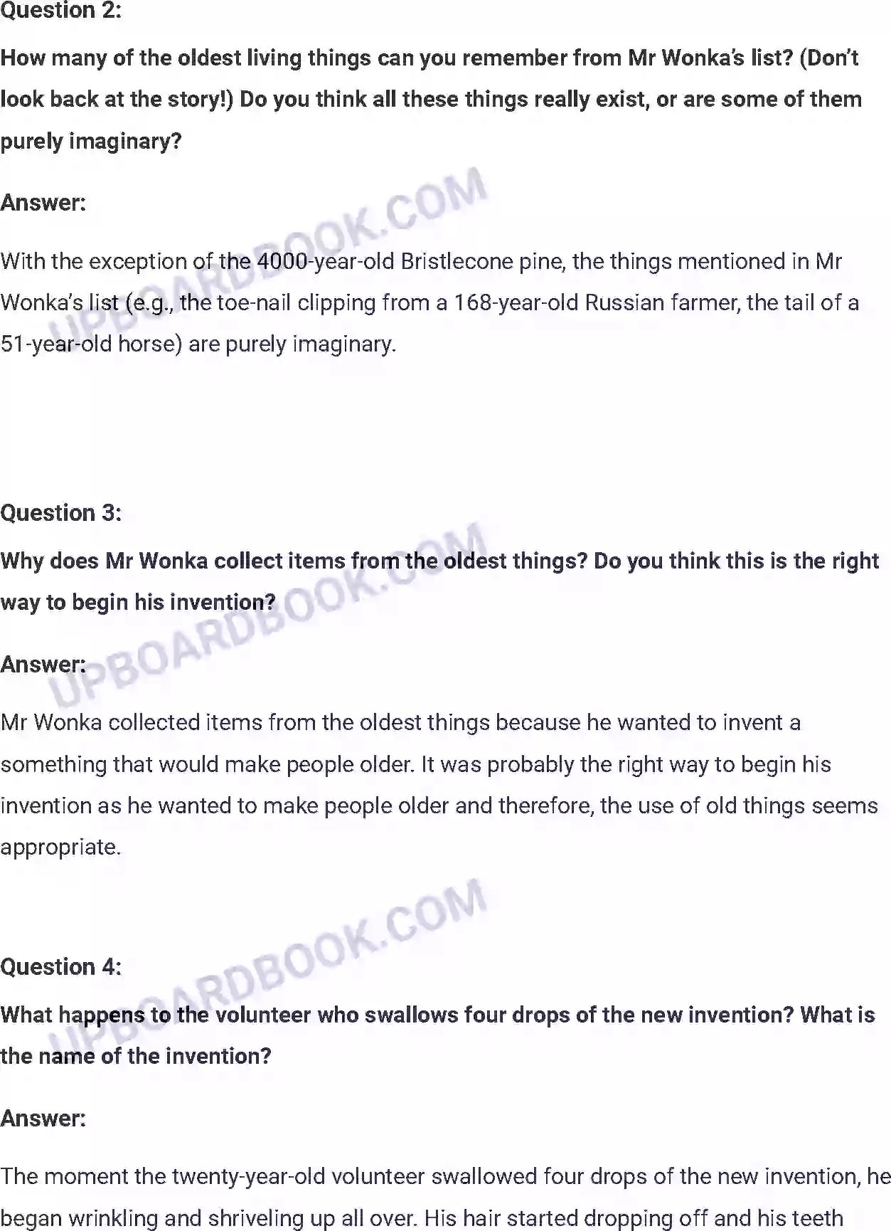 UP Board Solution Class 7 English 7. The Invention of Vita-Wonk Image 3