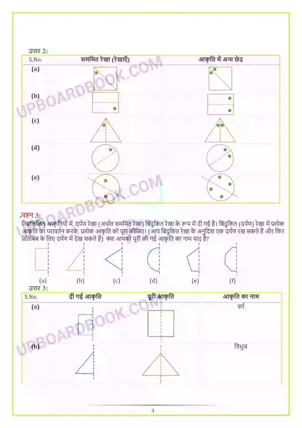 UP Board Solution class 7 Maths 14. सममिति Image 3