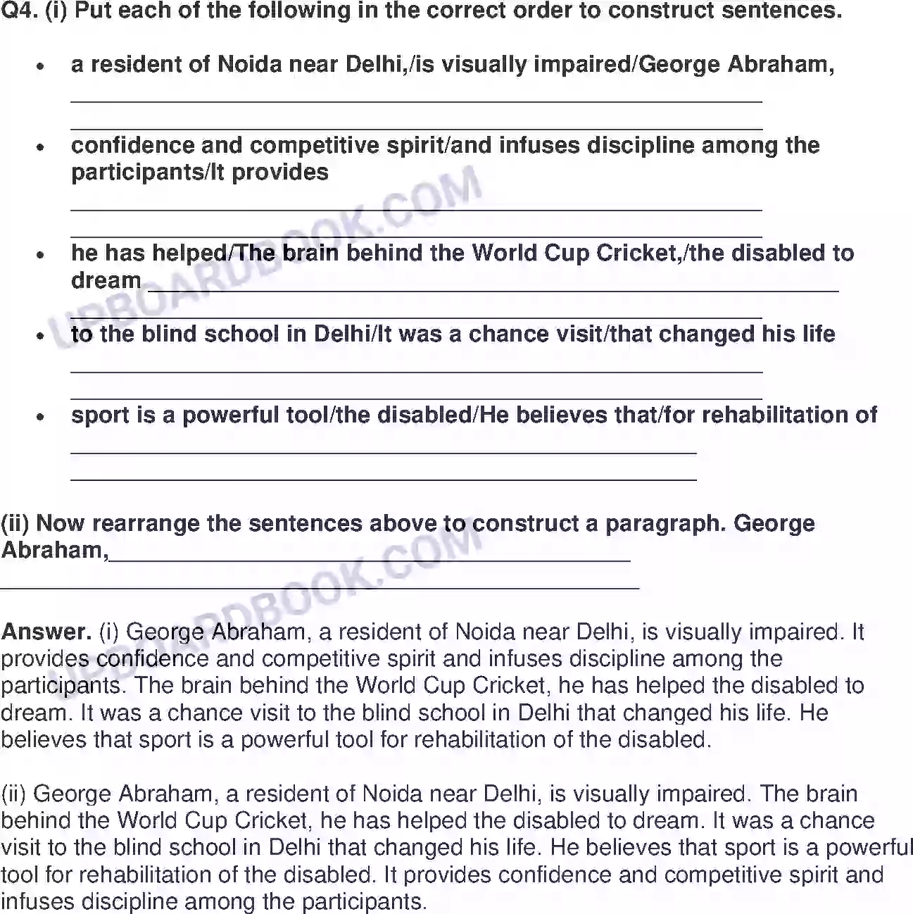 UP Board Solution class 8 English 10. The Great Stone Face - II Image 7