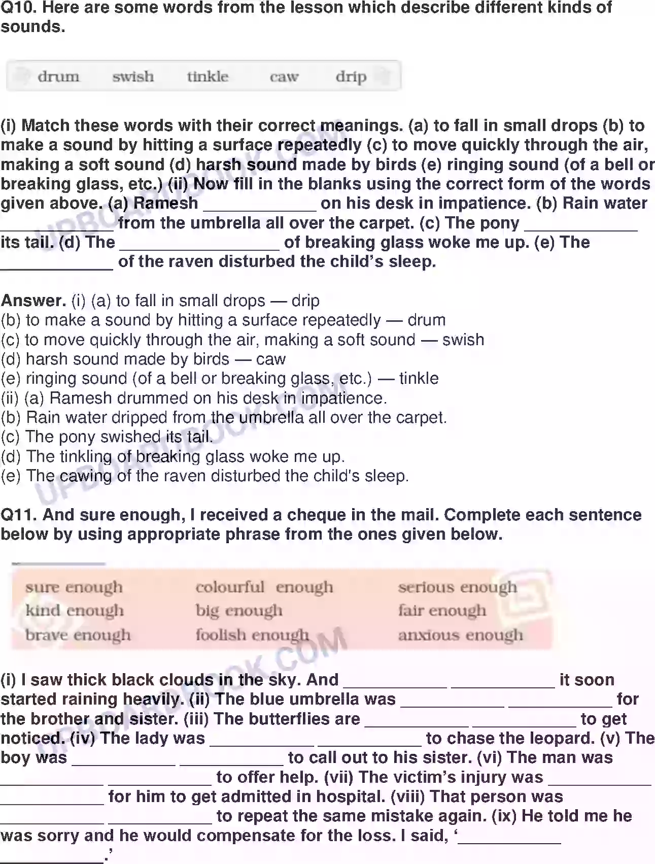 UP Board Solution class 8 English 8. A Short Monsoon Diary Image 5