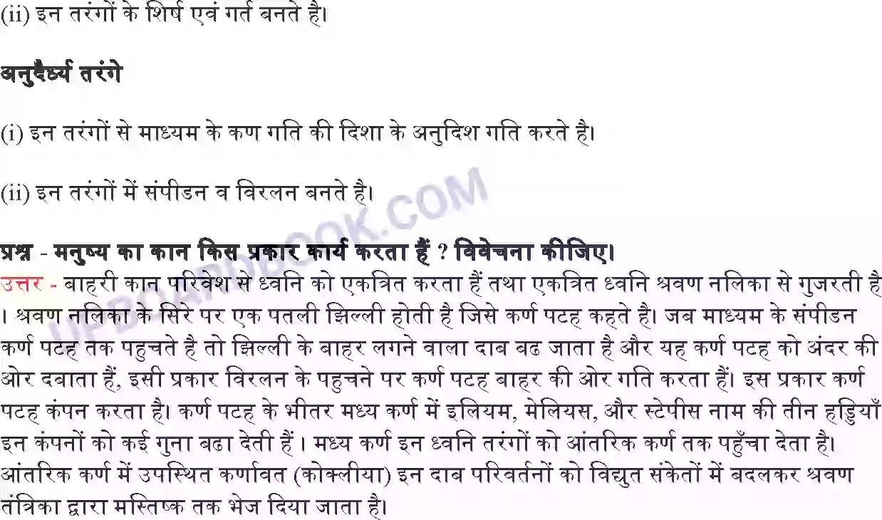 UP Board Solution Class 9 Science 12. ध्वनि Image 7