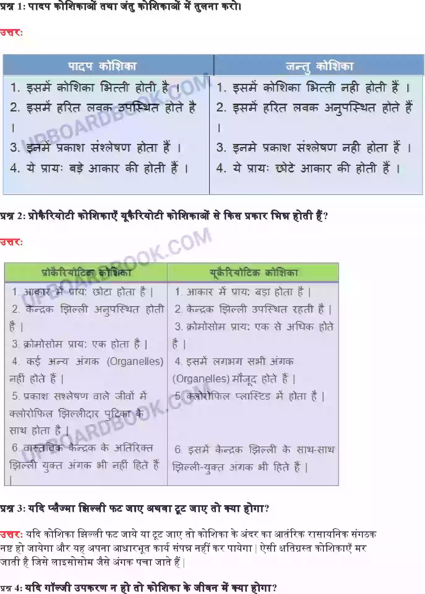 UP Board Solution class 9 Science 5. जीवन की मौलिक इकाई Image 5