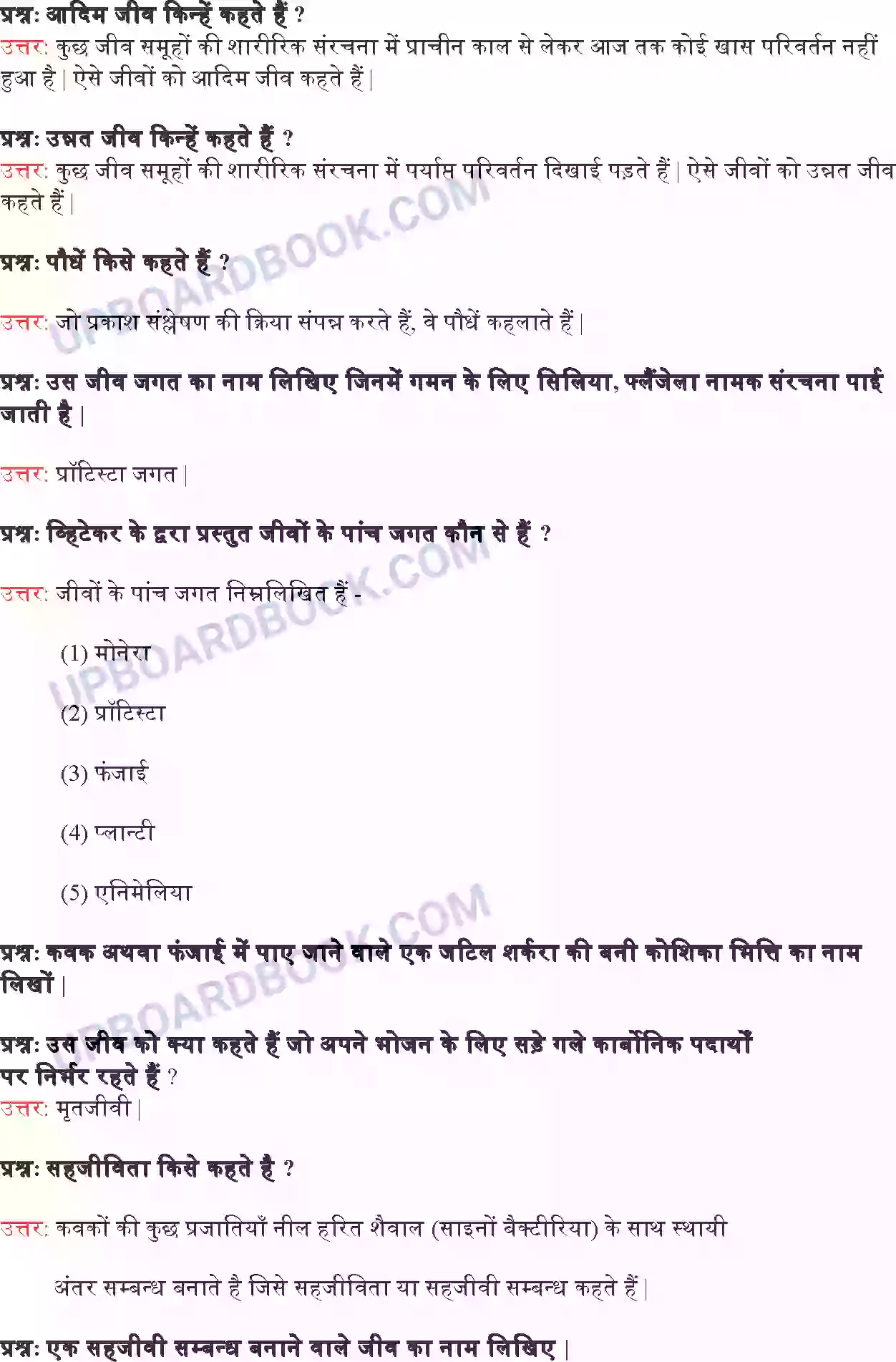 UP Board Solution class 9 Science 7. जीवों में विविधता Image 3