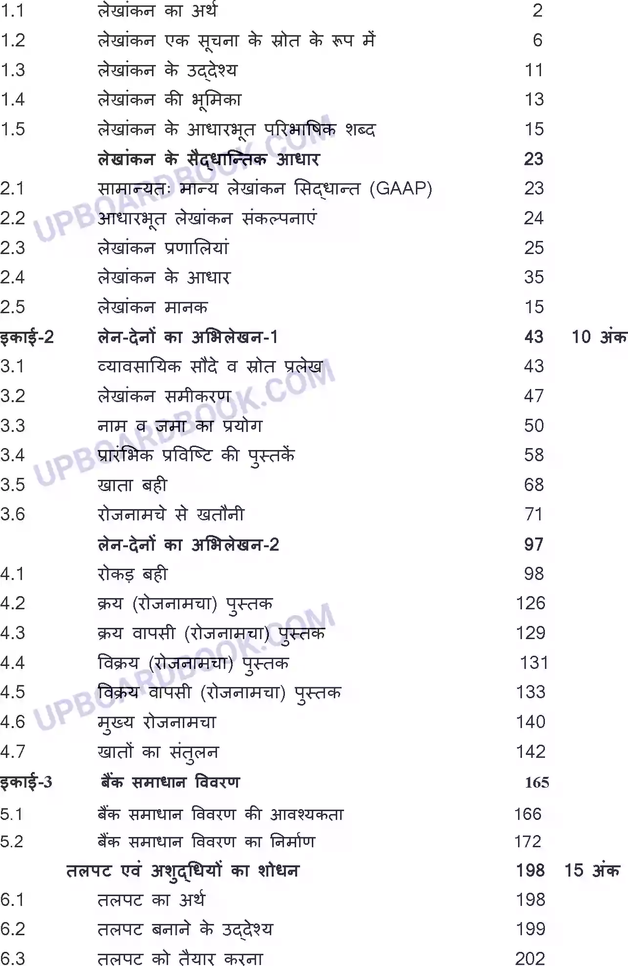 UP Board Syllabus for class 11 Accountancy Image 2