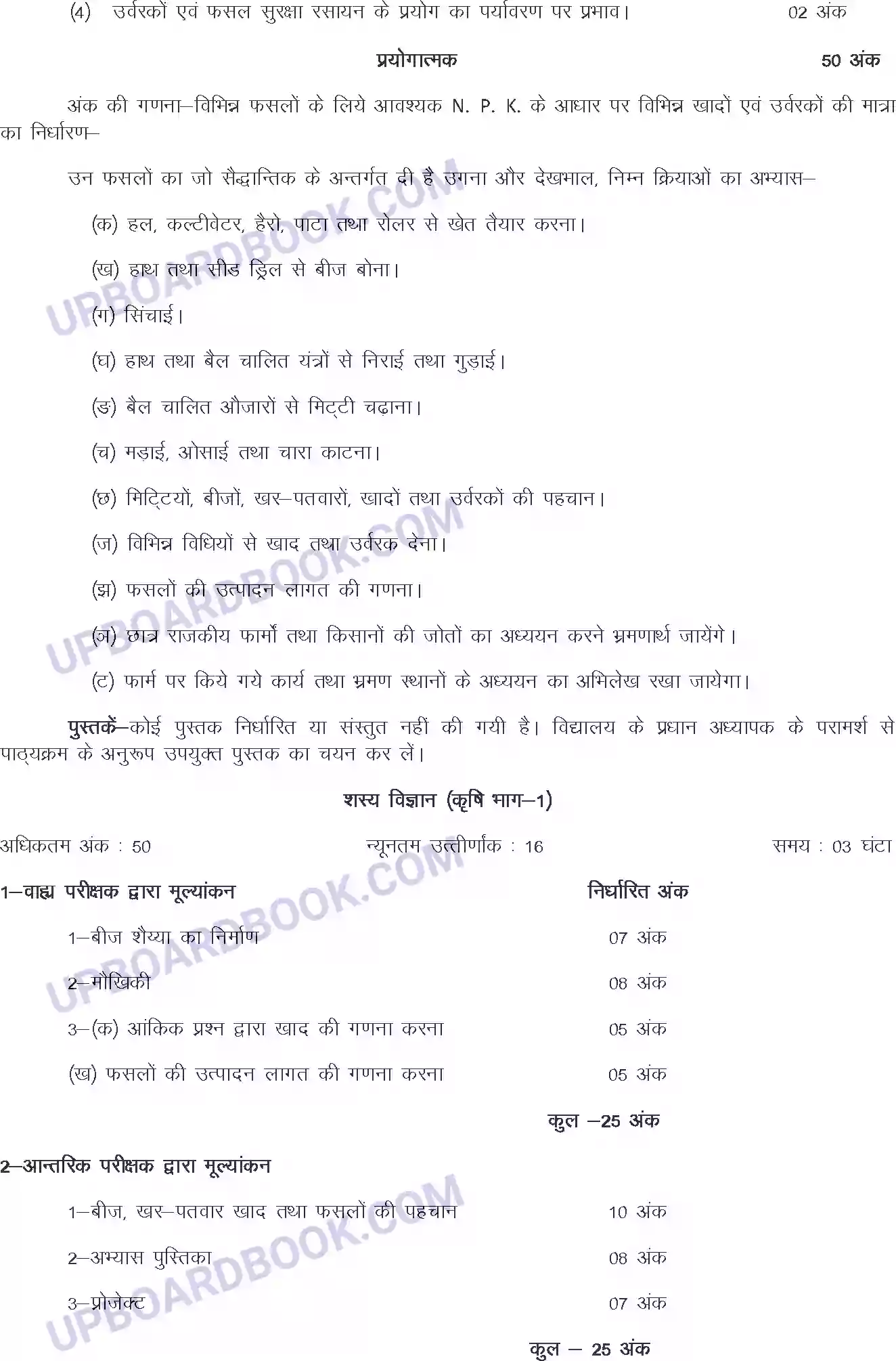 UP Board Syllabus for Class 11 Agronomy First Image 2