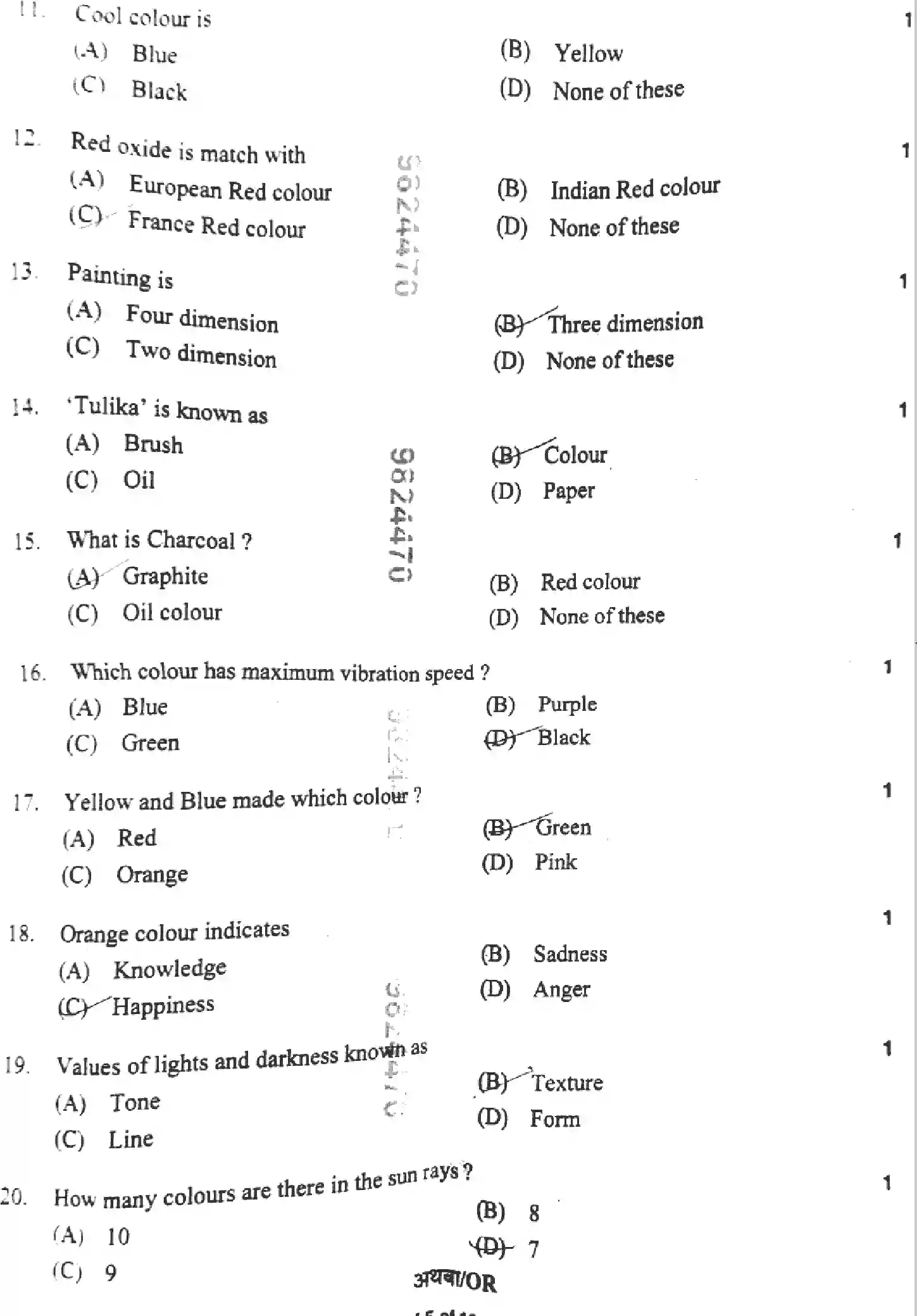 UP Board Class 10th CHITRAKALA-830-CZ Previous Year Question Paper Image 5
