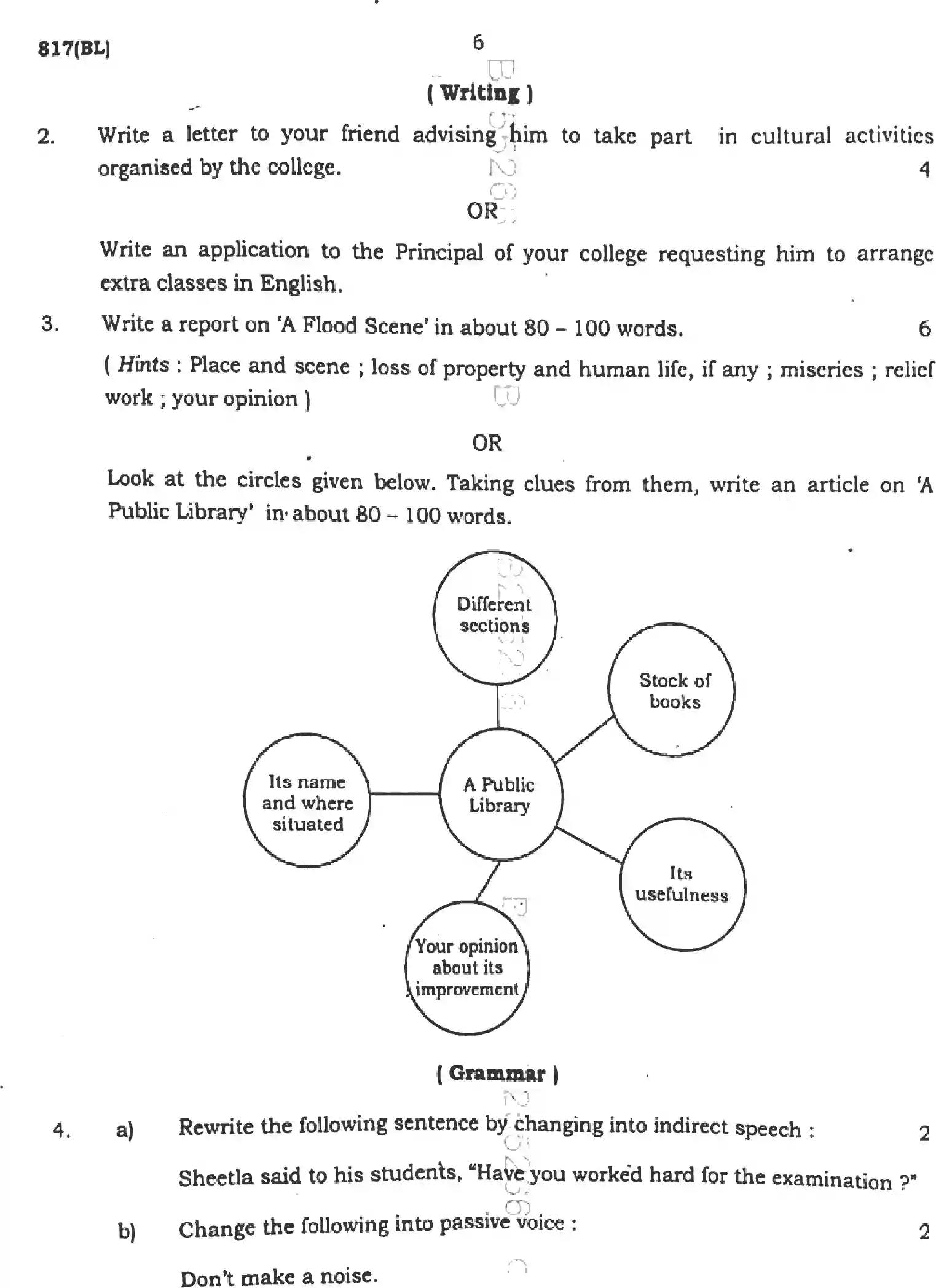 UP Board Class 10th ENGLISH-817-BL Previous Year Question Paper Image 6