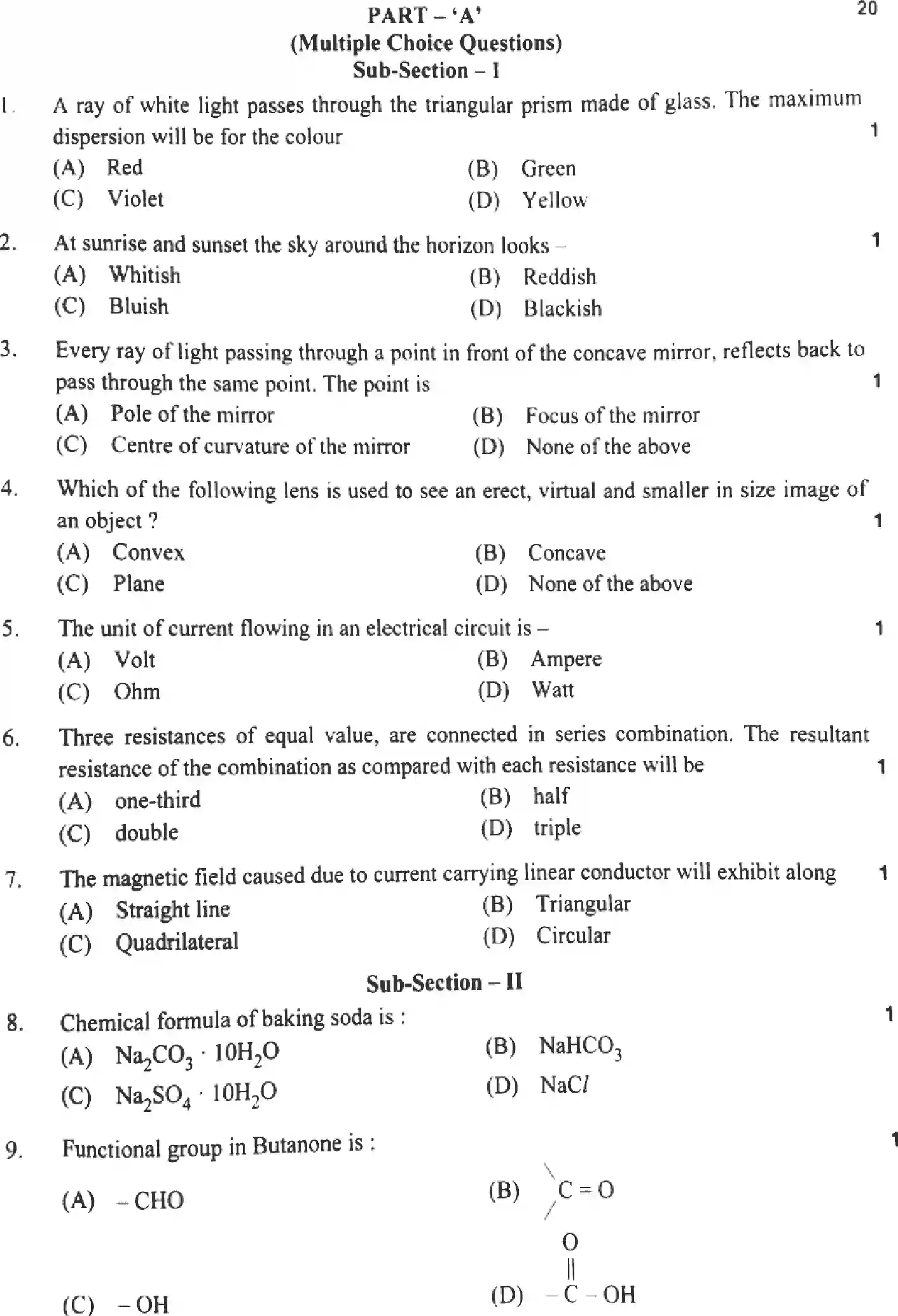 UP Board Class 10th SCIENCE-824-CK Previous Year Question Paper Image 4