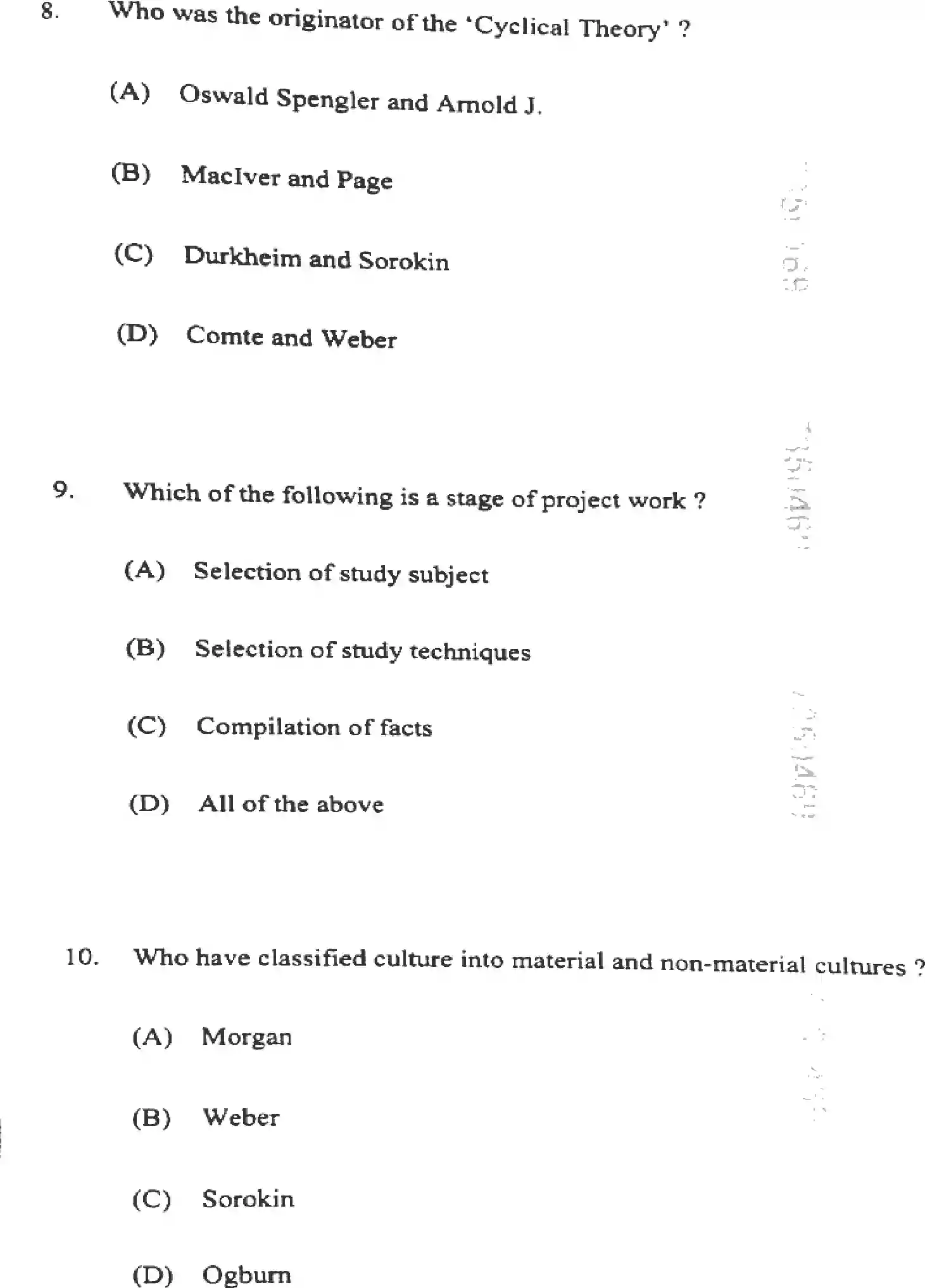 UP Board Class 12th SOCIOLOGY-340-JN Previous Year Question Paper Image 7