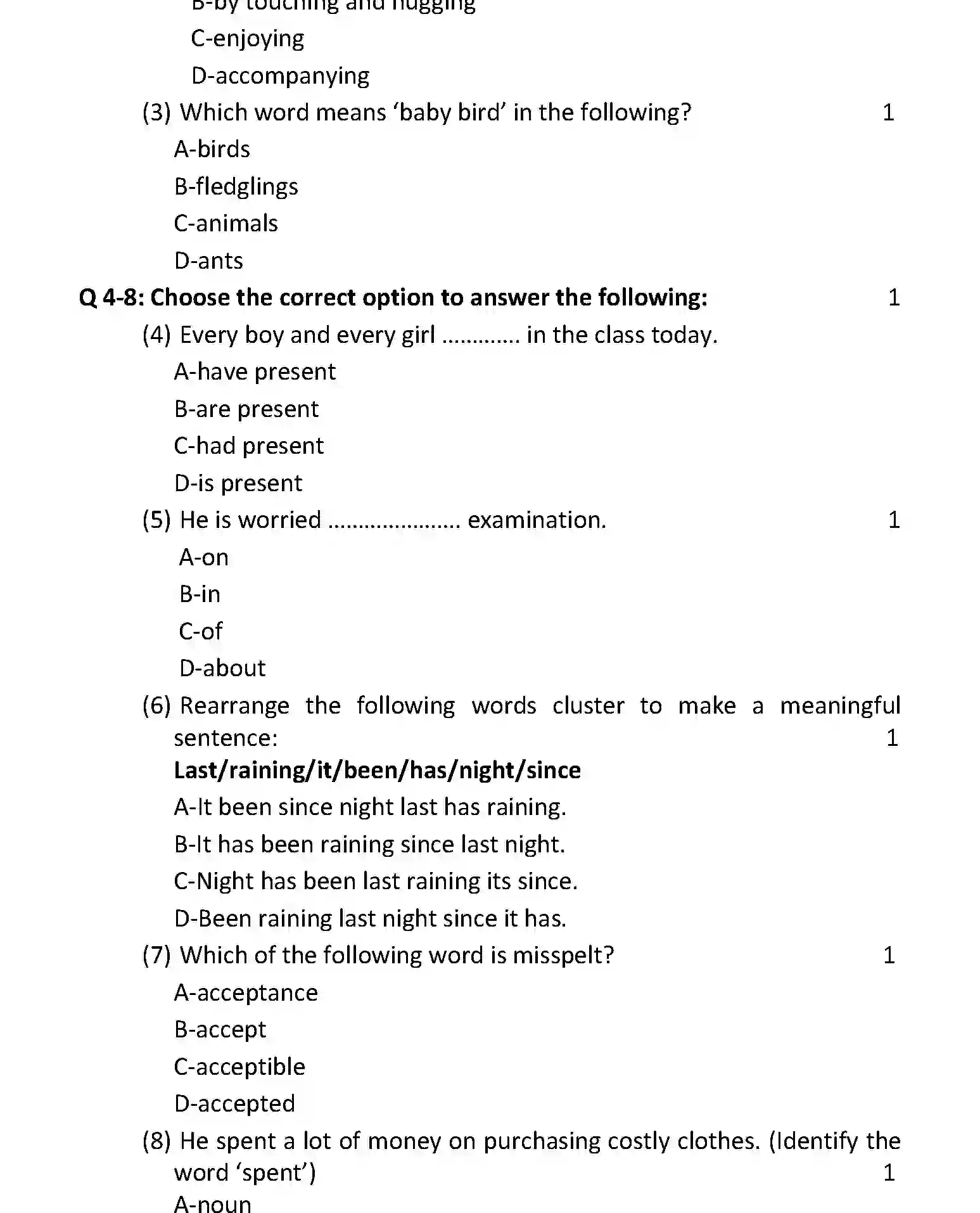 UP Board Class 10th Sample Paper 2025-26 Image 2